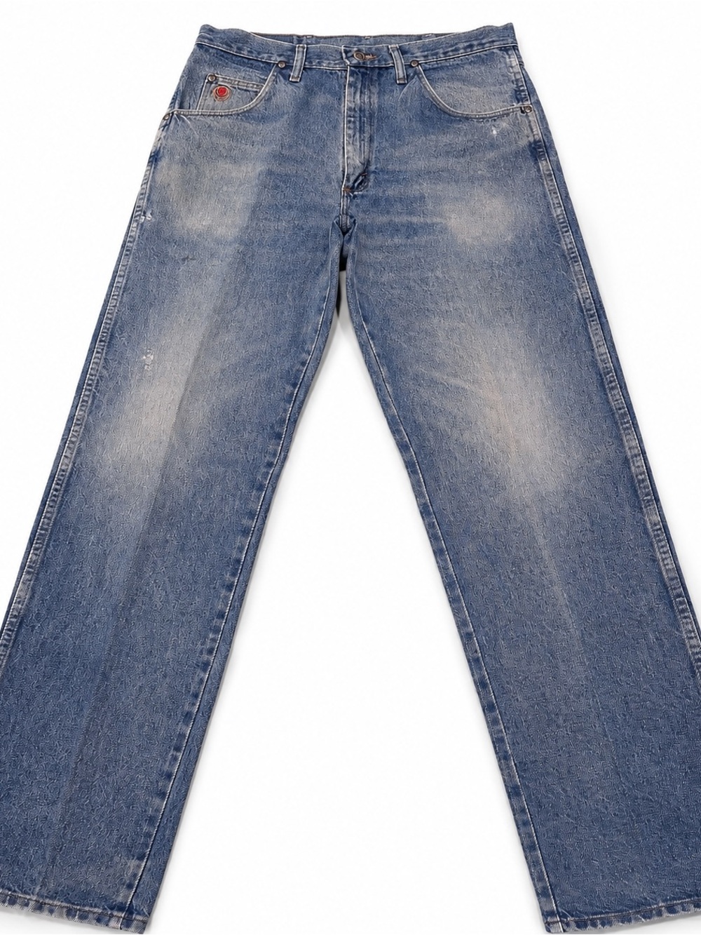 Wrangler 20X Premium Jeans Men’s 34X36 Blue Denim Straight Leg Distressed